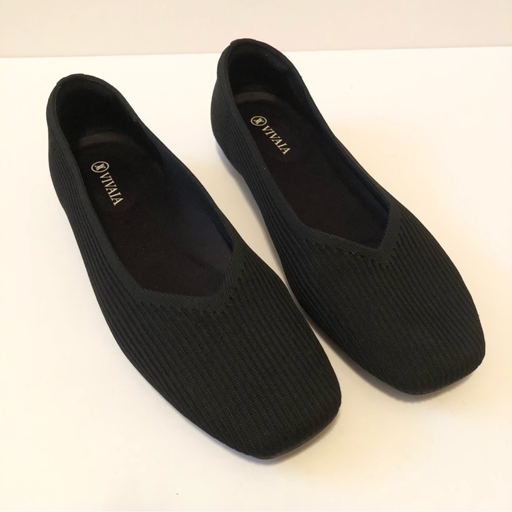 Vivaia Margot 2.0 Square Toe Slip On Ballet Flat 39.5 - Picture 4 of 8